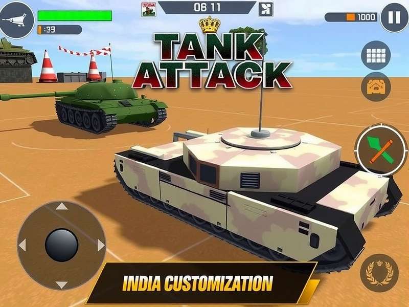 Tank Attack India Game Screenshot